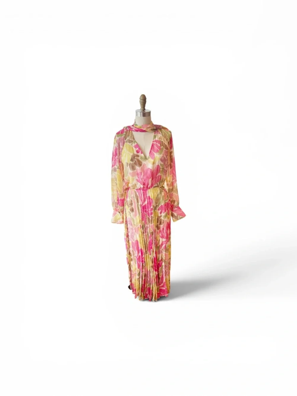 Zara Floral Print Bow Belt Tie Dress